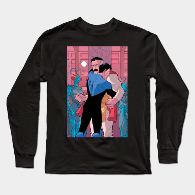 invincible omni man reunites Long Sleeve T-Shirt by super villain